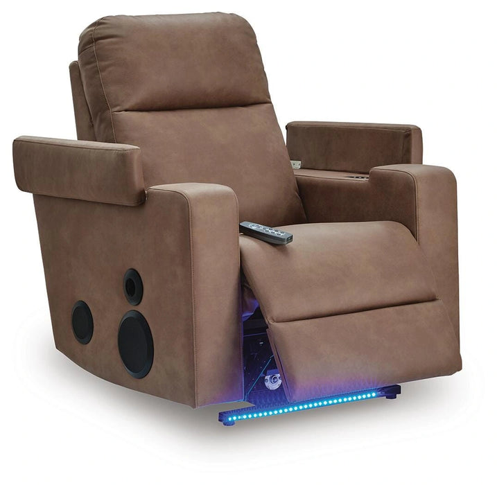 Flinlock Power Glider Recliner with Audio System - Massey's Furniture Barn (Watertown, NY) 