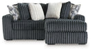 Midnight-Madness Sectional with Chaise - Massey's Furniture Barn (Watertown, NY) 