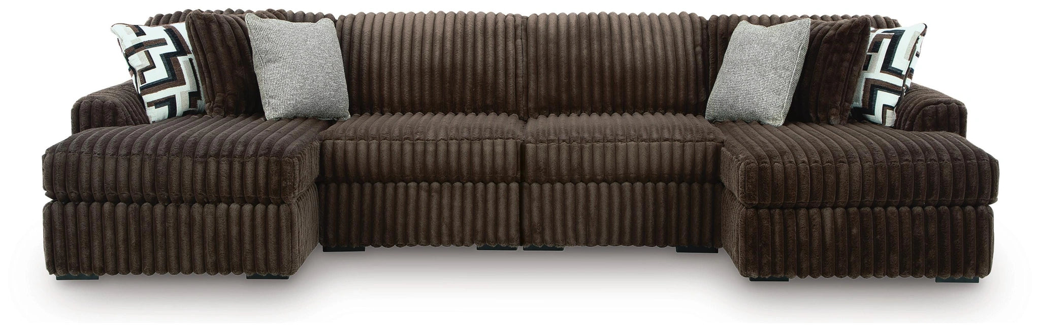 Midnight-Madness Sectional with Chaise - Massey's Furniture Barn (Watertown, NY) 