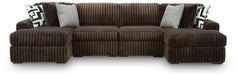 Midnight-Madness Sectional with Chaise - Massey's Furniture Barn (Watertown, NY) 