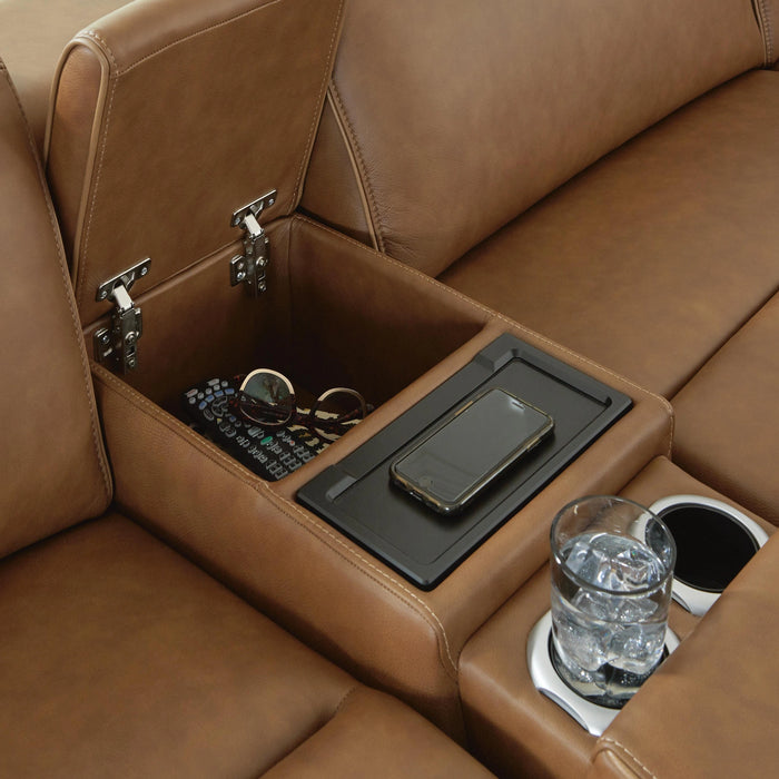 Rally-Up Power Reclining Sectional Loveseat with Console