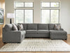 Newellen Sleeper Sectional with Chaise - Massey's Furniture Barn (Watertown, NY) 
