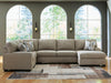 Newellen Sleeper Sectional with Chaise - Massey's Furniture Barn (Watertown, NY) 