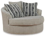 Calnita Oversized Swivel Accent Chair - Massey's Furniture Barn (Watertown, NY) 