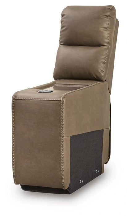 Max-Media Power Reclining Sectional with Audio Console