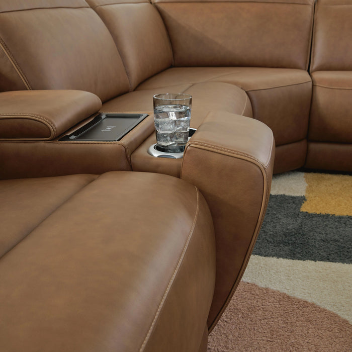 Rally-Up Power Reclining Sectional with Console
