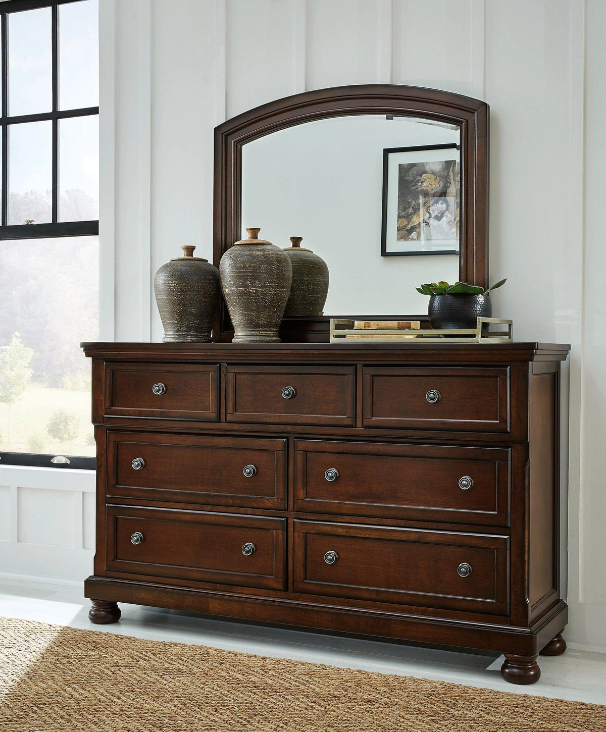 ashley furniture dresser with mirror Porter and Web Collection: Day To Night Curved inner corner details Spring is calling 🌸 Jersey Colors:White