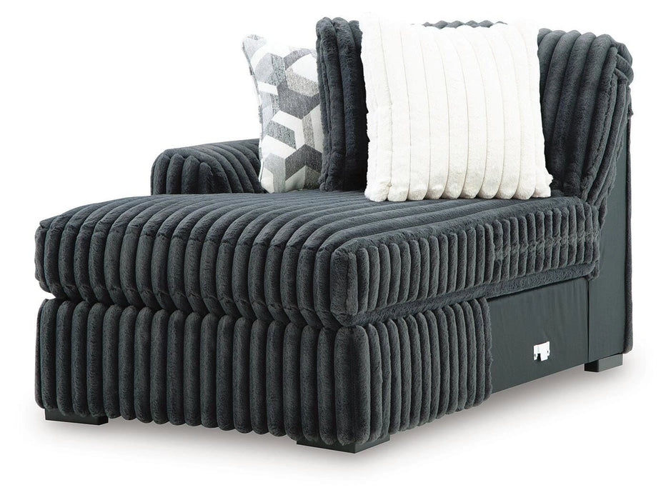 Midnight-Madness Sectional with Chaise - Massey's Furniture Barn (Watertown, NY) 