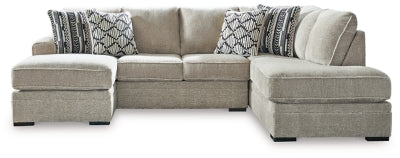 Calnita Sectional with Chaise - Massey's Furniture Barn (Watertown, NY) 