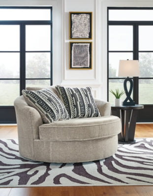 Calnita Oversized Swivel Accent Chair - Massey's Furniture Barn (Watertown, NY) 