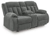 Greely Bend Power Reclining Loveseat with Console - Massey's Furniture Barn (Watertown, NY) 