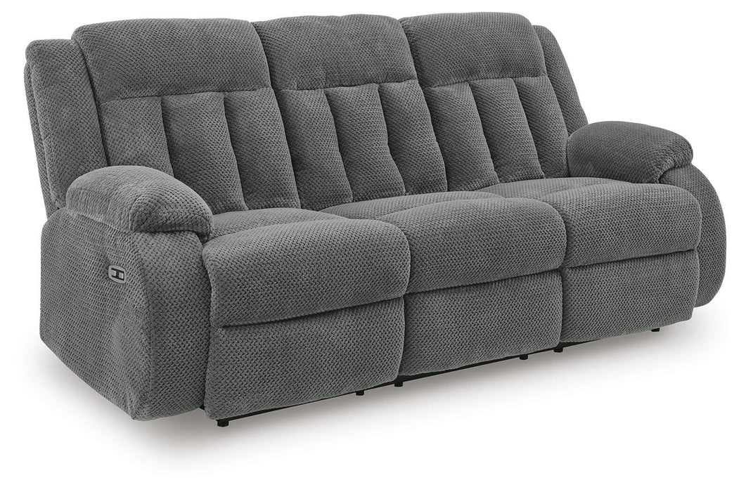 Greely Bend Power Reclining Sofa with Drop Down Table - Massey's Furniture Barn (Watertown, NY) 