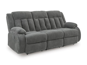 Greely Bend Power Reclining Sofa with Drop Down Table - Massey's Furniture Barn (Watertown, NY) 