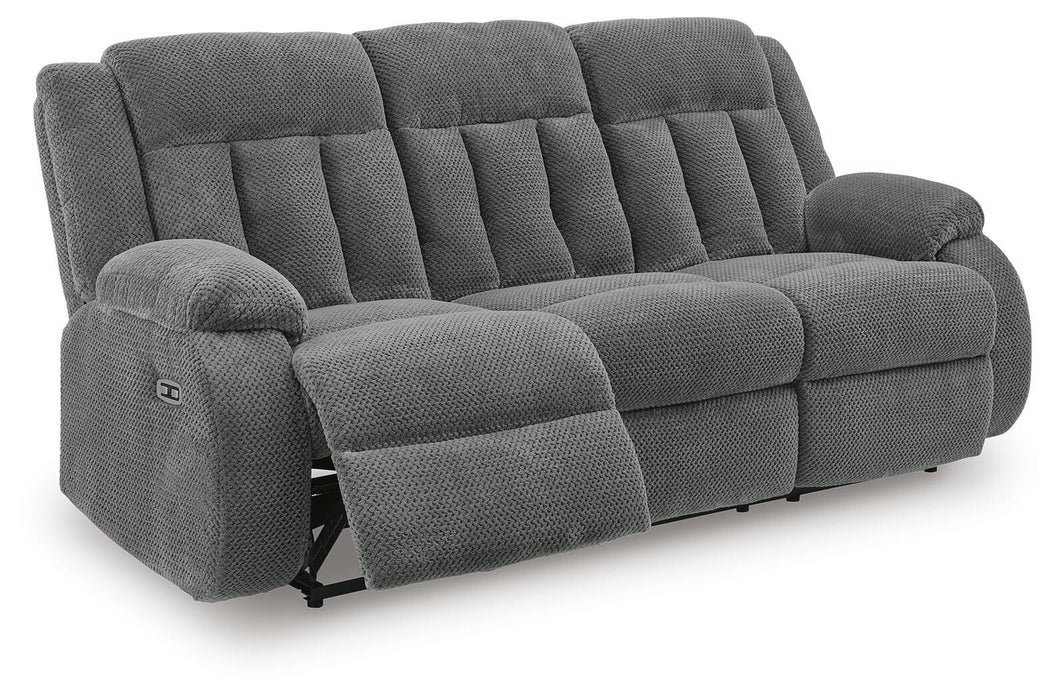 Greely Bend Power Reclining Sofa with Drop Down Table - Massey's Furniture Barn (Watertown, NY) 