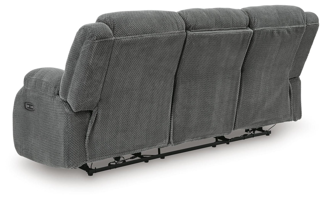 Greely Bend Power Reclining Sofa with Drop Down Table - Massey's Furniture Barn (Watertown, NY) 