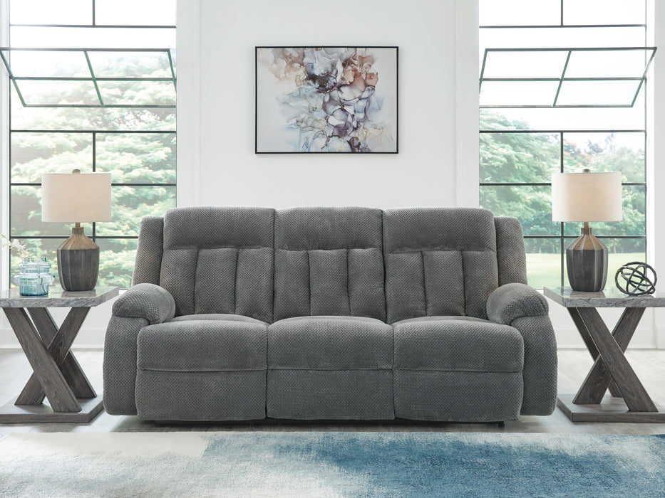 Greely Bend Power Reclining Sofa with Drop Down Table - Massey's Furniture Barn (Watertown, NY) 