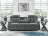 Greely Bend Power Reclining Sofa with Drop Down Table - Massey's Furniture Barn (Watertown, NY) 