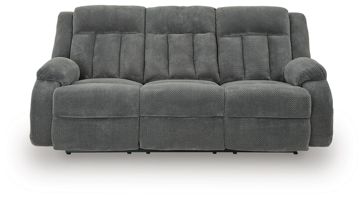 Greely Bend Power Reclining Sofa with Drop Down Table - Massey's Furniture Barn (Watertown, NY) 