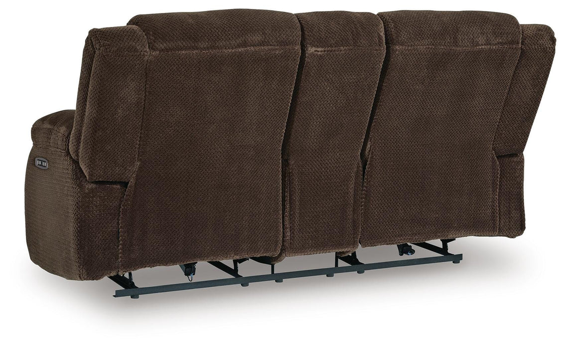 Greely Bend Power Reclining Loveseat with Console - Massey's Furniture Barn (Watertown, NY) 