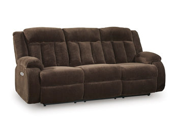 Greely Bend Power Reclining Sofa with Drop Down Table - Massey's Furniture Barn (Watertown, NY) 