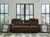 Greely Bend Power Reclining Sofa with Drop Down Table - Massey's Furniture Barn (Watertown, NY) 