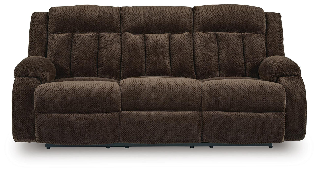 Greely Bend Power Reclining Sofa with Drop Down Table - Massey's Furniture Barn (Watertown, NY) 