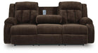 Greely Bend Power Reclining Sofa with Drop Down Table - Massey's Furniture Barn (Watertown, NY) 