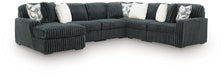 Midnight-Madness Sectional with Chaise - Massey's Furniture Barn (Watertown, NY) 