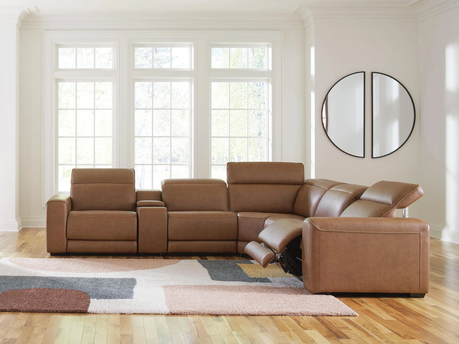 Rally-Up Power Reclining Sectional with Console