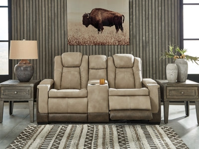 Next-Gen DuraPella Power Reclining Loveseat with Console - Massey's Furniture Barn (Watertown, NY) 