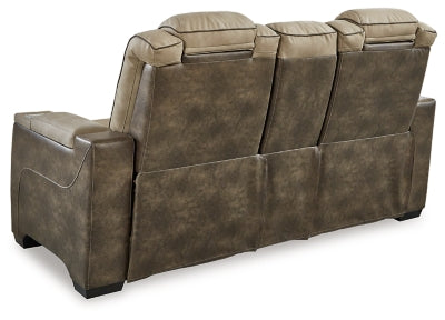 Next-Gen DuraPella Power Reclining Loveseat with Console - Massey's Furniture Barn (Watertown, NY) 