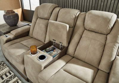 Next-Gen DuraPella Power Reclining Loveseat with Console - Massey's Furniture Barn (Watertown, NY) 
