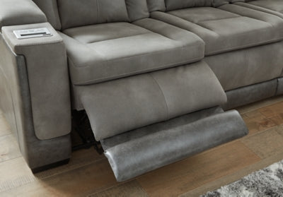 Next-Gen DuraPella Power Reclining Loveseat with Console - Massey's Furniture Barn (Watertown, NY) 
