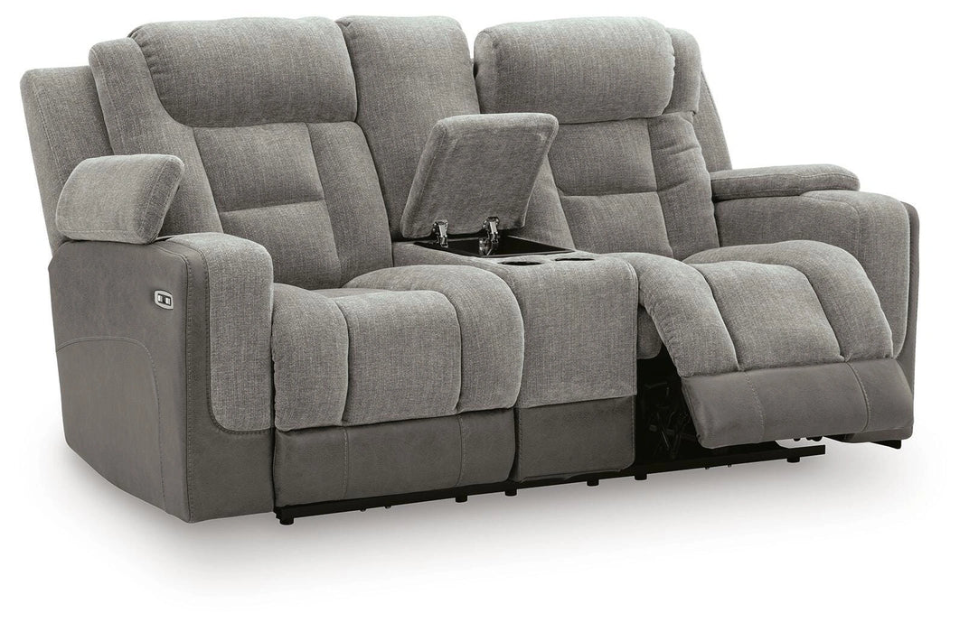 Ultimax Power Reclining Loveseat with Console