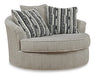 Calnita Oversized Swivel Accent Chair - Massey's Furniture Barn (Watertown, NY) 