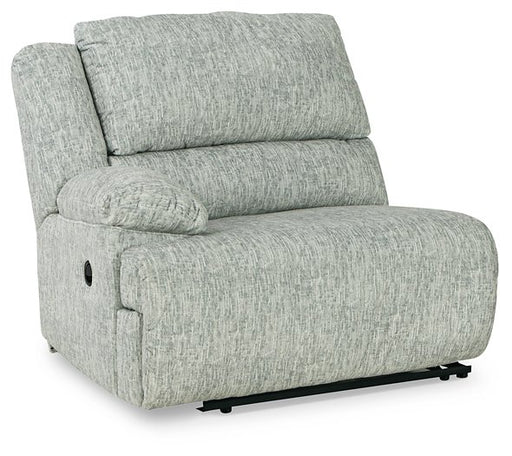 McClelland Reclining Sectional Loveseat with Console - Massey's Furniture Barn (Watertown, NY) 