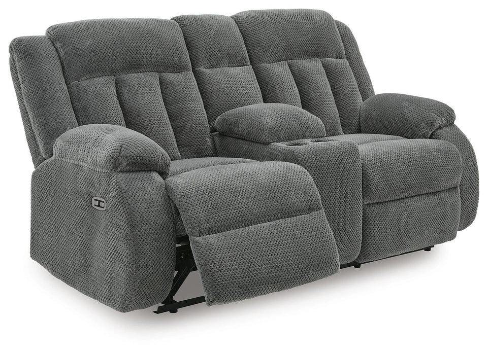 Greely Bend Power Reclining Loveseat with Console