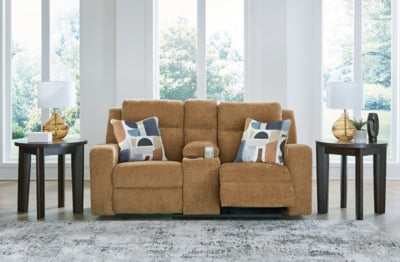 Kanlow Reclining Loveseat with Console - Massey's Furniture Barn (Watertown, NY) 