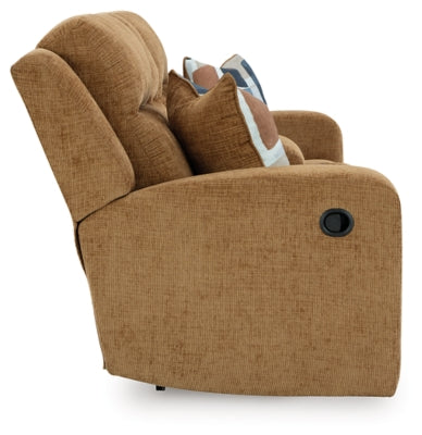 Kanlow Reclining Loveseat with Console - Massey's Furniture Barn (Watertown, NY) 