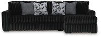 Midnight-Madness Sectional with Chaise - Massey's Furniture Barn (Watertown, NY) 