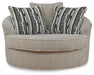 Calnita Oversized Swivel Accent Chair - Massey's Furniture Barn (Watertown, NY) 