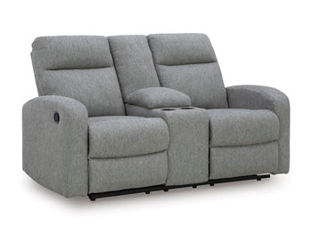 Moreau Place Reclining Loveseat with Console - Massey's Furniture Barn (Watertown, NY) 