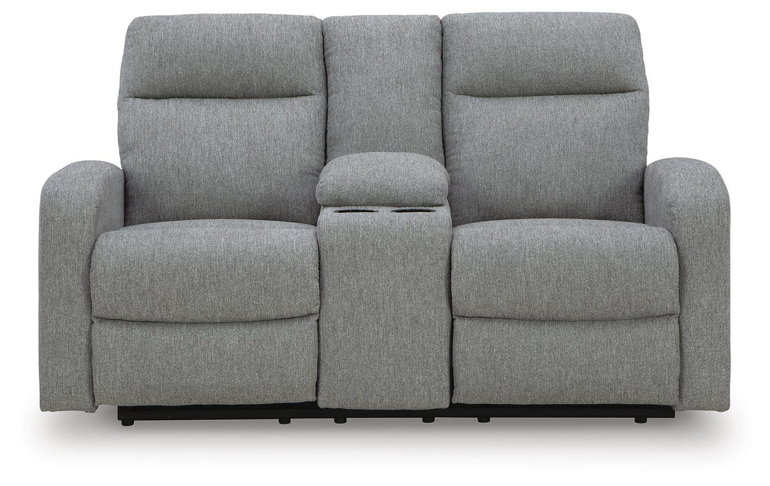 Moreau Place Reclining Loveseat with Console - Massey's Furniture Barn (Watertown, NY) 