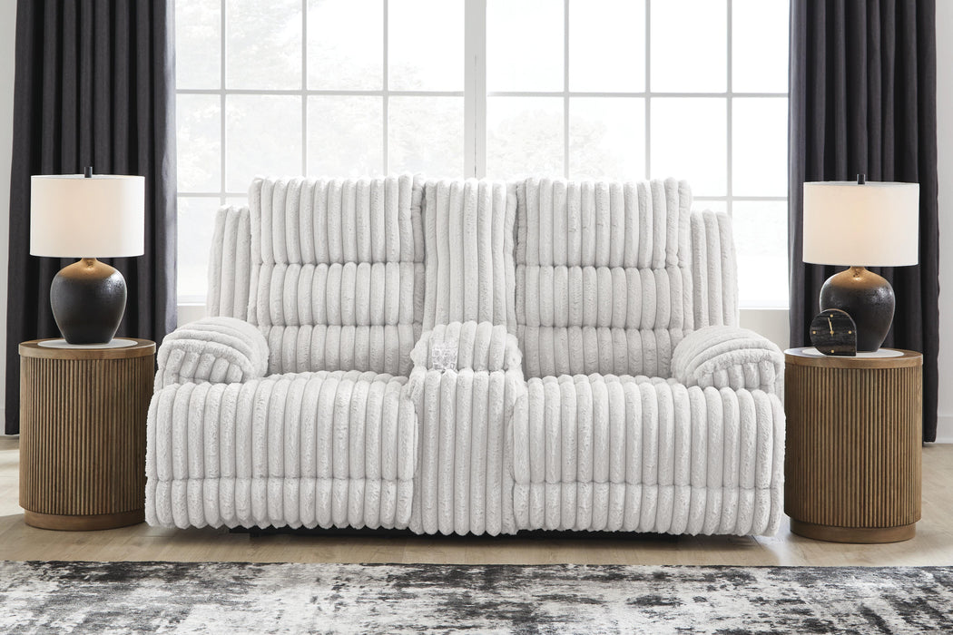 Technique Power Reclining Loveseat with Console - Massey's Furniture Barn (Watertown, NY) 