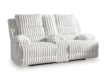 Technique Power Reclining Loveseat with Console - Massey's Furniture Barn (Watertown, NY) 