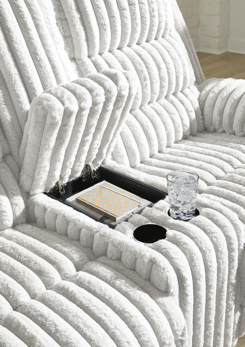 Technique Power Reclining Loveseat with Console - Massey's Furniture Barn (Watertown, NY) 