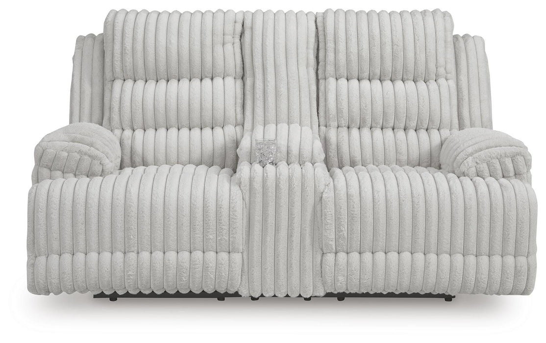 Technique Power Reclining Loveseat with Console - Massey's Furniture Barn (Watertown, NY) 