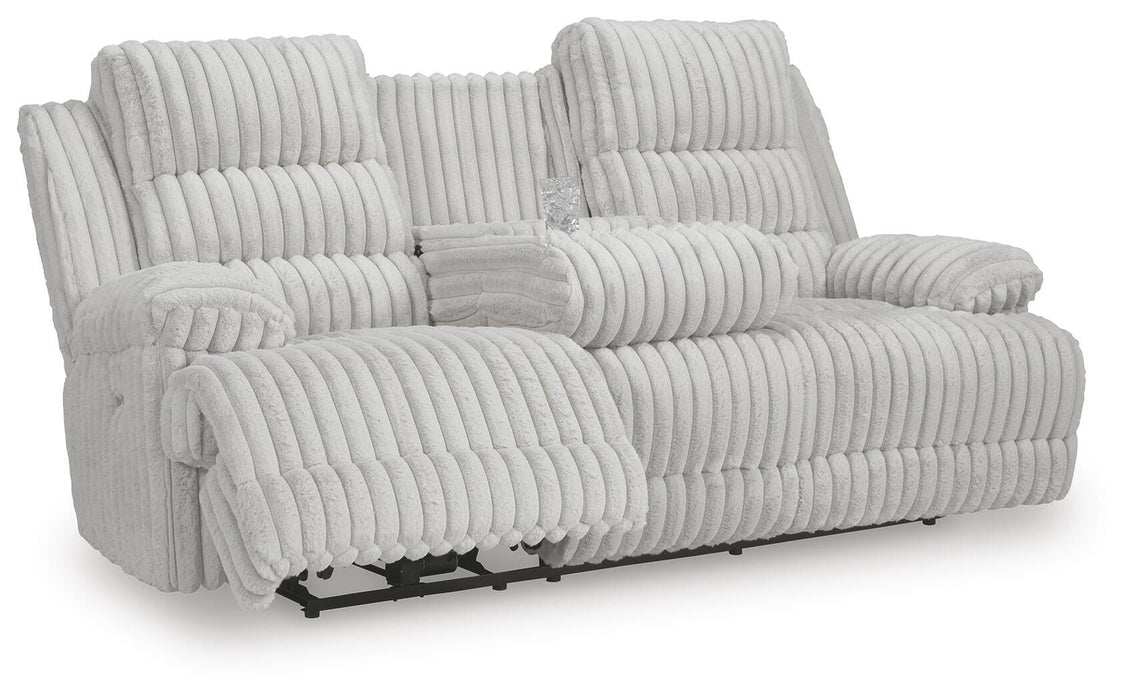 Technique Power Reclining Sofa with Drop Down Table - Massey's Furniture Barn (Watertown, NY) 