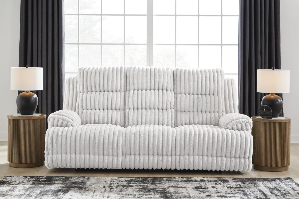 Technique Power Reclining Sofa with Drop Down Table - Massey's Furniture Barn (Watertown, NY) 