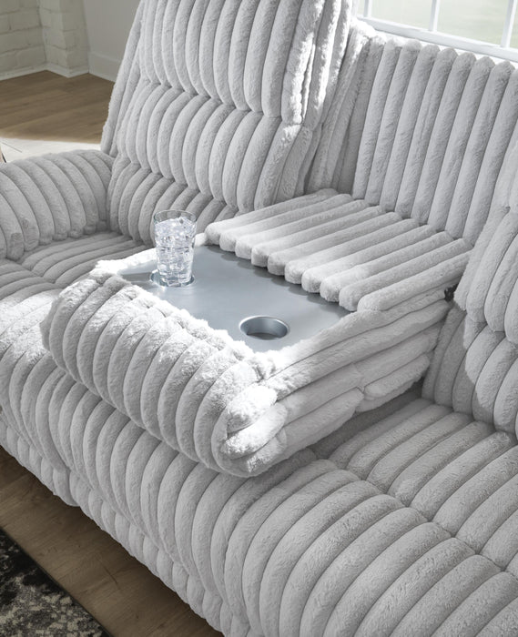 Technique Power Reclining Sofa with Drop Down Table - Massey's Furniture Barn (Watertown, NY) 